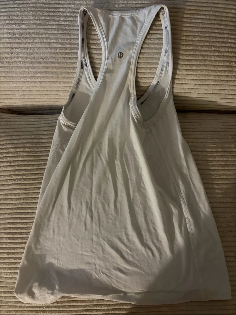 lululemon athletica White Racerback Workout Tank